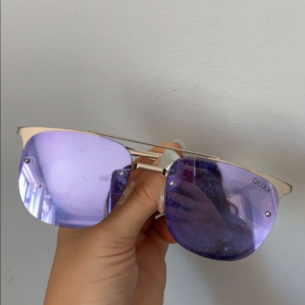 purple quay double rim sunglasses